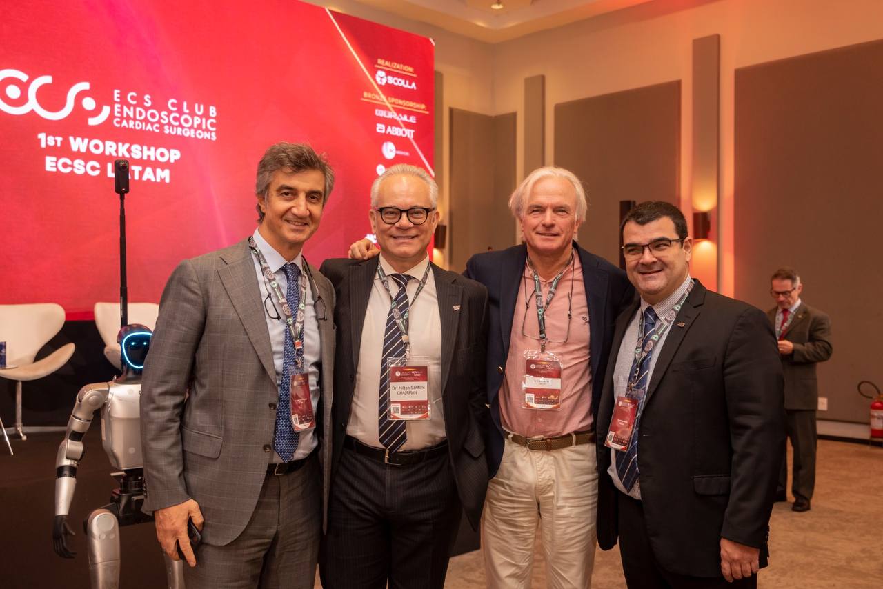Dr. Frank Van Praet with colleagues at the 1st ECS Club LATAM Workshop
