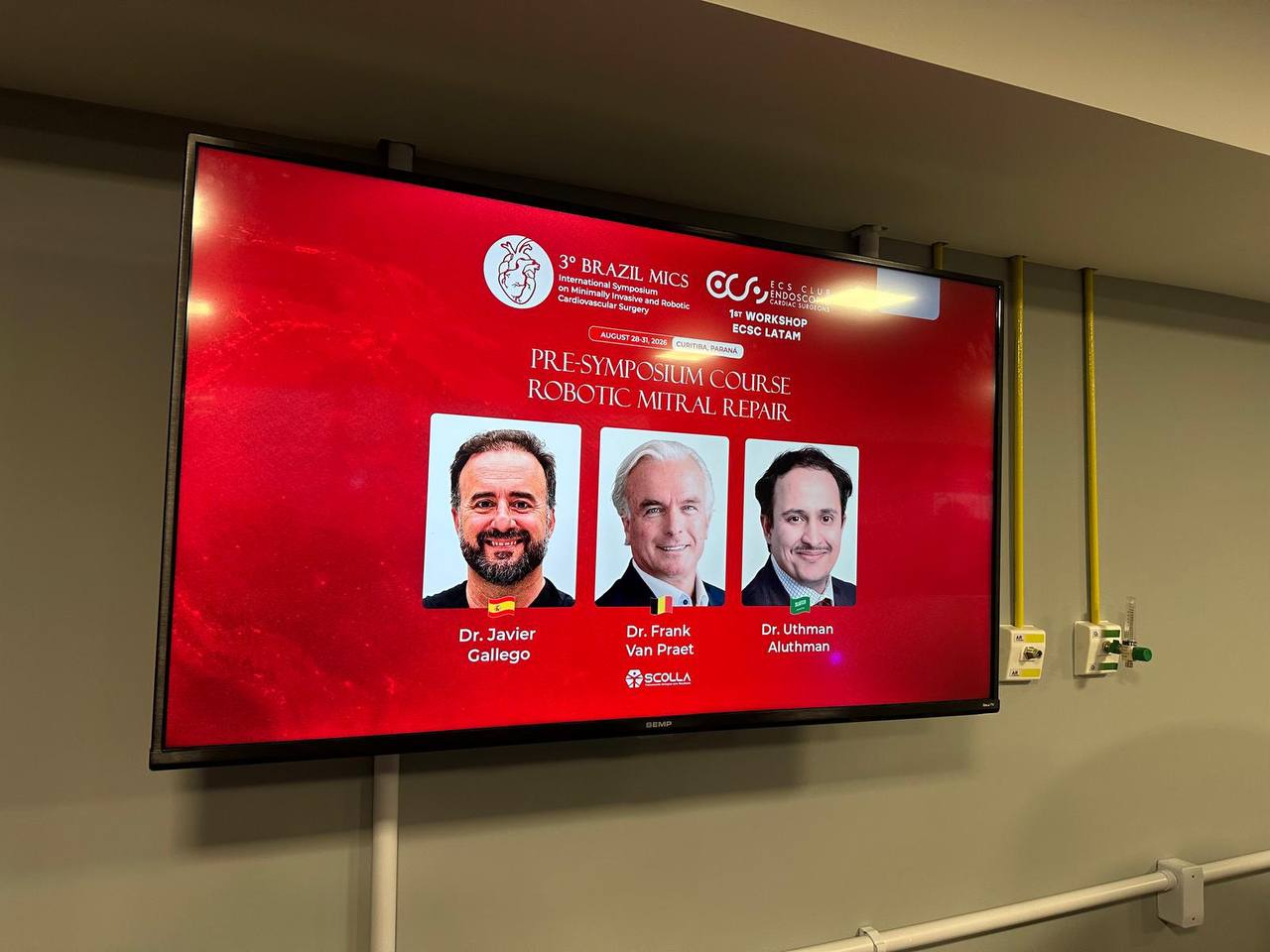 Pre-symposium course on Robotic Mitral Repair — Dr. Javier Gallego, Dr. Frank Van Praet and Dr. Uthman Aluthman